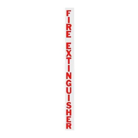 Activar Construction Products Group Vertical Die Cut Fire Extinguisher Letters, Red LDCVRFE